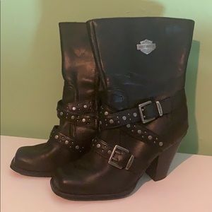Harley Davidson heeled boots